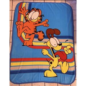 Nickelodeon Garfield And Odie Dog Fleece Throw Blanket Soft 43"x55" Unisex Cat